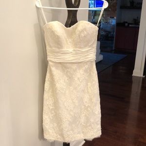 Beige lace dress